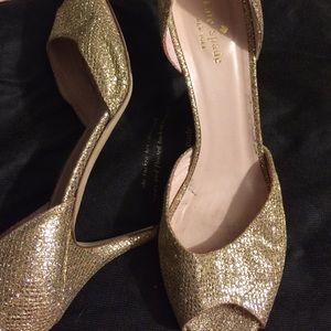 Kate Spade gold heels